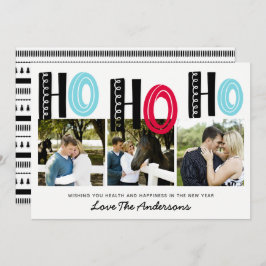 Scandinavische Lettering Kerst FOTO Collage Kaart