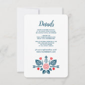 Scandinavische Liefde | Details bruiloftgast Kaart (Voorkant)