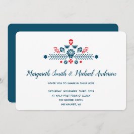 Scandinavische liefde in rood en blauw | Weddensch Kaart