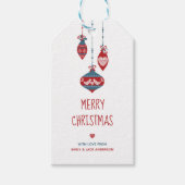 Scandinavische liefde kerst cadeaulabel (Voorkant)