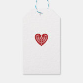 Scandinavische liefde kerst cadeaulabel (Achterkant)