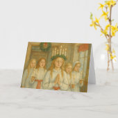 Scandinavische Lucia-dag Kaart (Gele Bloem)