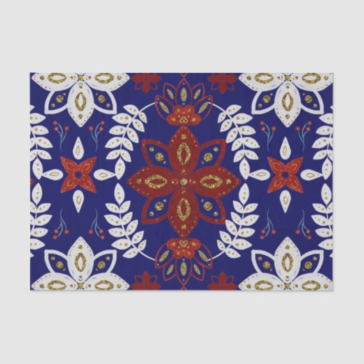 Scandinavische marinesector - Waterverf van leder Tissuepapier (Voorkant)