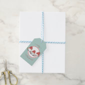 Scandinavische Merry Christmas Gnomies Cadeaulabel (Met Touw)