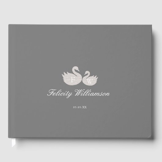 Scandinavische minimale genderneutraal Baby shower Gastenboek (Voorkant)