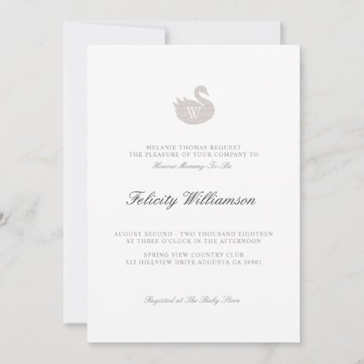 Scandinavische minimale genderneutraal Baby shower Kaart (Voorkant)