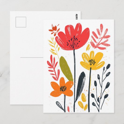 Scandinavische minimalist #182 briefkaart (Voorkant / Achterkant)