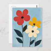 Scandinavische minimalistische #160 briefkaart (Voorkant / Achterkant)