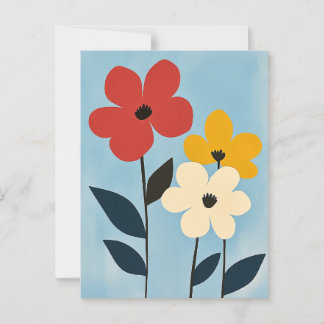 Scandinavische minimalistische #160 briefkaart