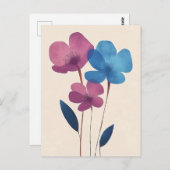 Scandinavische minimalistische #179 briefkaart (Voorkant / Achterkant)