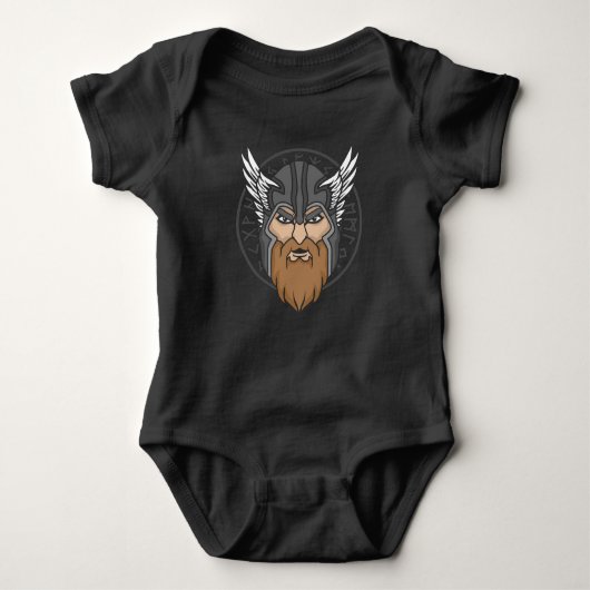 Scandinavische mythologie Odin God valhalla Viking Romper (Voorkant)