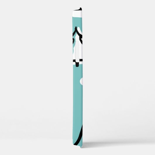 Scandinavische naadloze kerstboomstructuur Case-Mate iPhone case (Achterkant / Rechts)