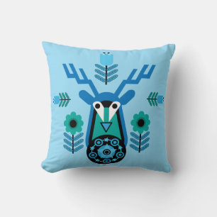 Scandinavische Natuur Der Head Art T-Shirt Kussen