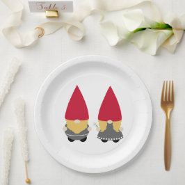 Scandinavische Nisse Tomte Gnome Papieren Bordje