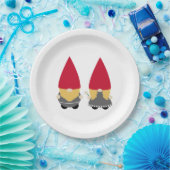 Scandinavische Nisse Tomte Gnome Papieren Bordje (Feest)