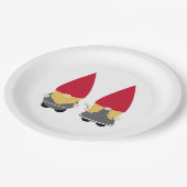 Scandinavische Nisse Tomte Gnome Papieren Bordje (Gekanteld)