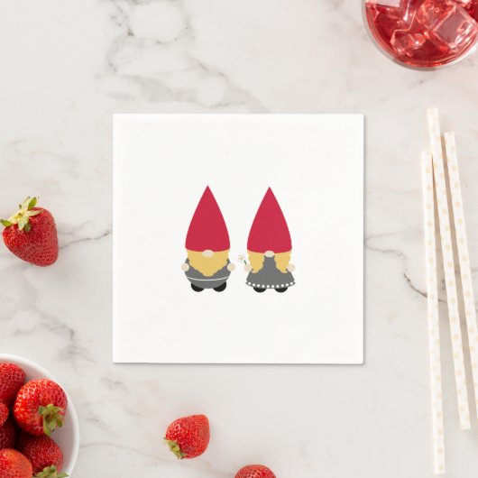 Scandinavische Nisse Tomte Gnome Servet (Insitu)