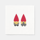 Scandinavische Nisse Tomte Gnome Servet (Voorkant)