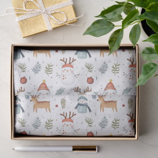 Scandinavische Noordse Kerst Tissuepapier (Geschenk)