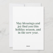 Scandinavische Notenkraker Aangepaste Naam Kerstmi Feestdagenkaart (Achterkant)