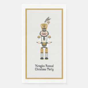 Scandinavische notenkraker kerstfeest servet