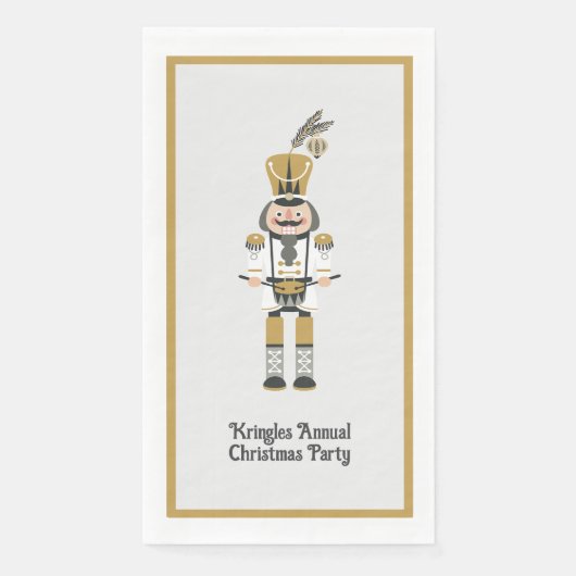 Scandinavische notenkraker kerstfeest servet (Voorkant)