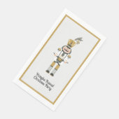 Scandinavische notenkraker kerstfeest servet (Hoek)