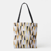 scandinavische ontwerpdriehoeken naadloos patroon tote bag (Achterkant)