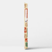Scandinavische ontwerptegels met abstracte bladere Case-Mate iPhone case (Achterkant / Links)