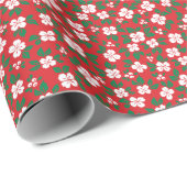 Scandinavische Oog (rood) Cadeaupapier (Rol Hoek)