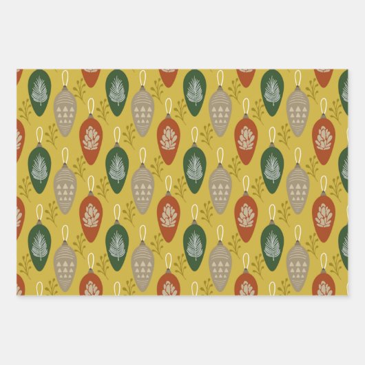 Scandinavische Ornamenten uit de middeleeuwen Inpakpapier Vel (Voorkant 3)