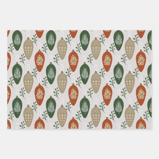 Scandinavische Ornamenten uit de middeleeuwen Inpakpapier Vel (Voorkant 2)