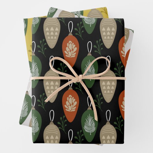 Scandinavische Ornamenten uit de middeleeuwen Inpakpapier Vel (In situ)