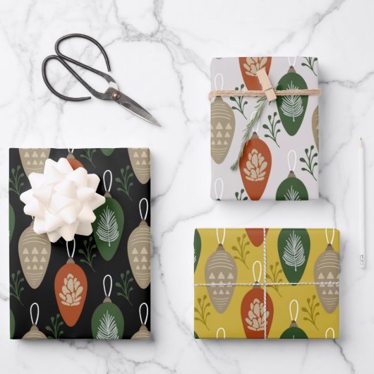 Scandinavische Ornamenten uit de middeleeuwen Inpakpapier Vel (Voorkant)