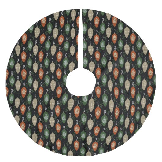 Scandinavische Ornamenten uit de middeleeuwen Kerstboom Rok (Voorkant)