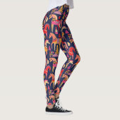 Scandinavische paarden: decoratief naadloos ontwer leggings (Rechts)