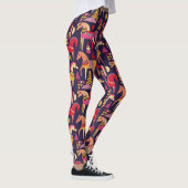 Scandinavische paarden: decoratief naadloos ontwer leggings (Rechts)