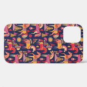 Scandinavische paarden hebben een naadloos ontwerp Case-Mate iPhone case (Achterkant (horizontaal))