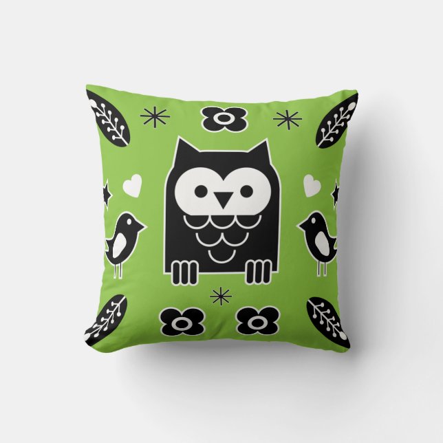 Scandinavische paardenfolk Art Gift Kussen (Voorkant)