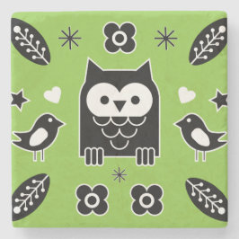 Scandinavische paardenfolk Art Gift Stenen Onderzetter