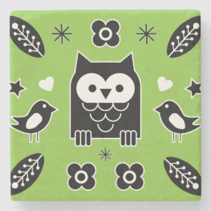 Scandinavische paardenfolk Art Gift Stenen Onderzetter