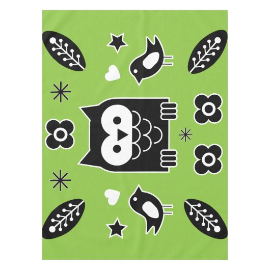 Scandinavische paardenfolk Art Gift Tafelkleed (Voorkant)