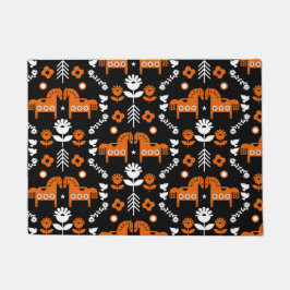 Scandinavische Paardenvolkskunst Deurmat