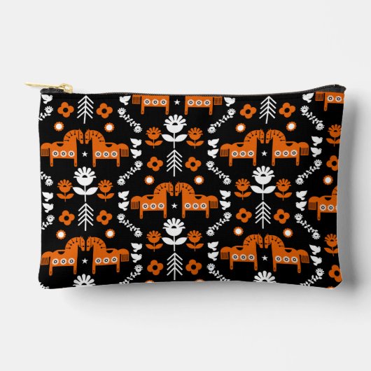 Scandinavische Paardenvolkskunst Etui (Voorkant)