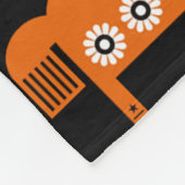 Scandinavische Paardenvolkskunst Fleece Deken (Hoek)