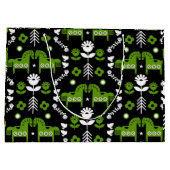 Scandinavische Paardenvolkskunst Groot Cadeauzakje (Achterkant)