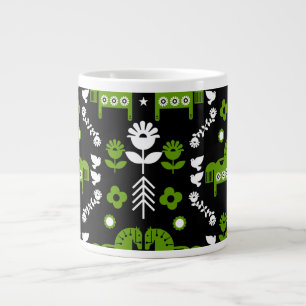 Scandinavische Paardenvolkskunst Grote Koffiekop