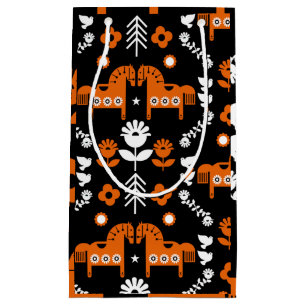 Scandinavische Paardenvolkskunst Klein Cadeauzakje