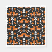 Scandinavische Paardenvolkskunst Servet (Voorkant)