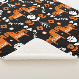 Scandinavische Paardenvolkskunst Sherpa Deken